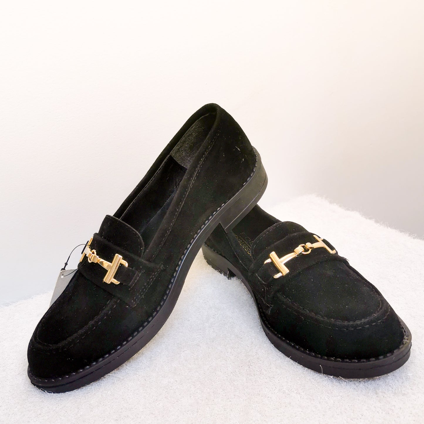 Moccassin - Noir Avec Boucle Daim
