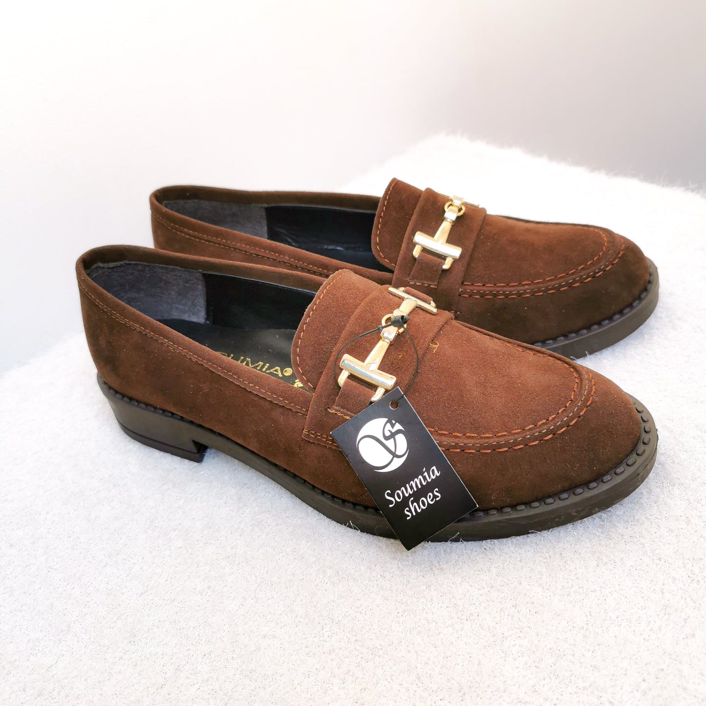 Moccassin - Marron Avec Boucle Daim