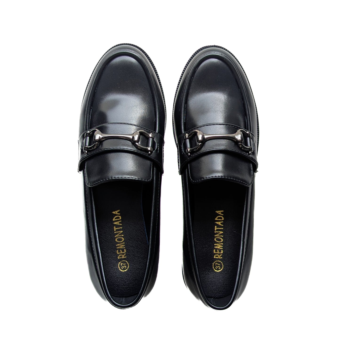 Moccassin New - Noir Mat Avec Boucle