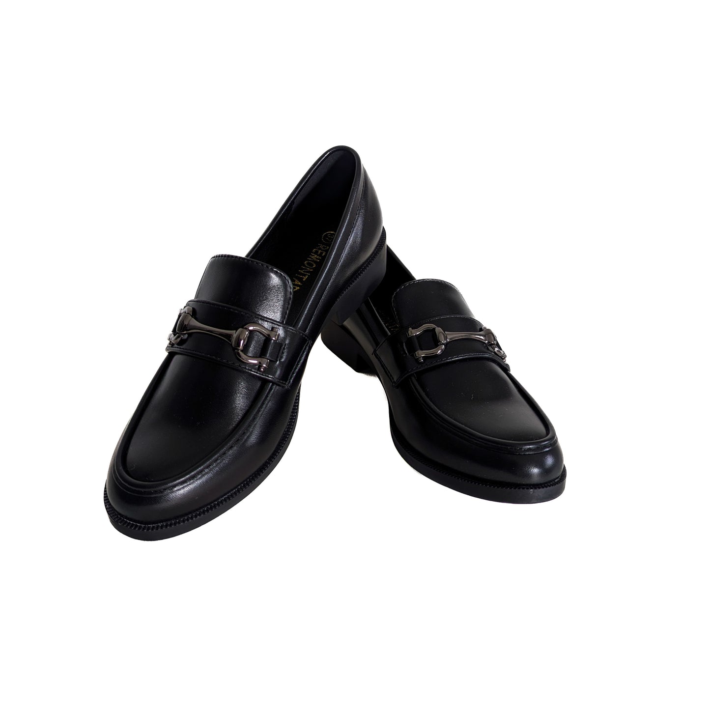 Moccassin New - Noir Mat Avec Boucle