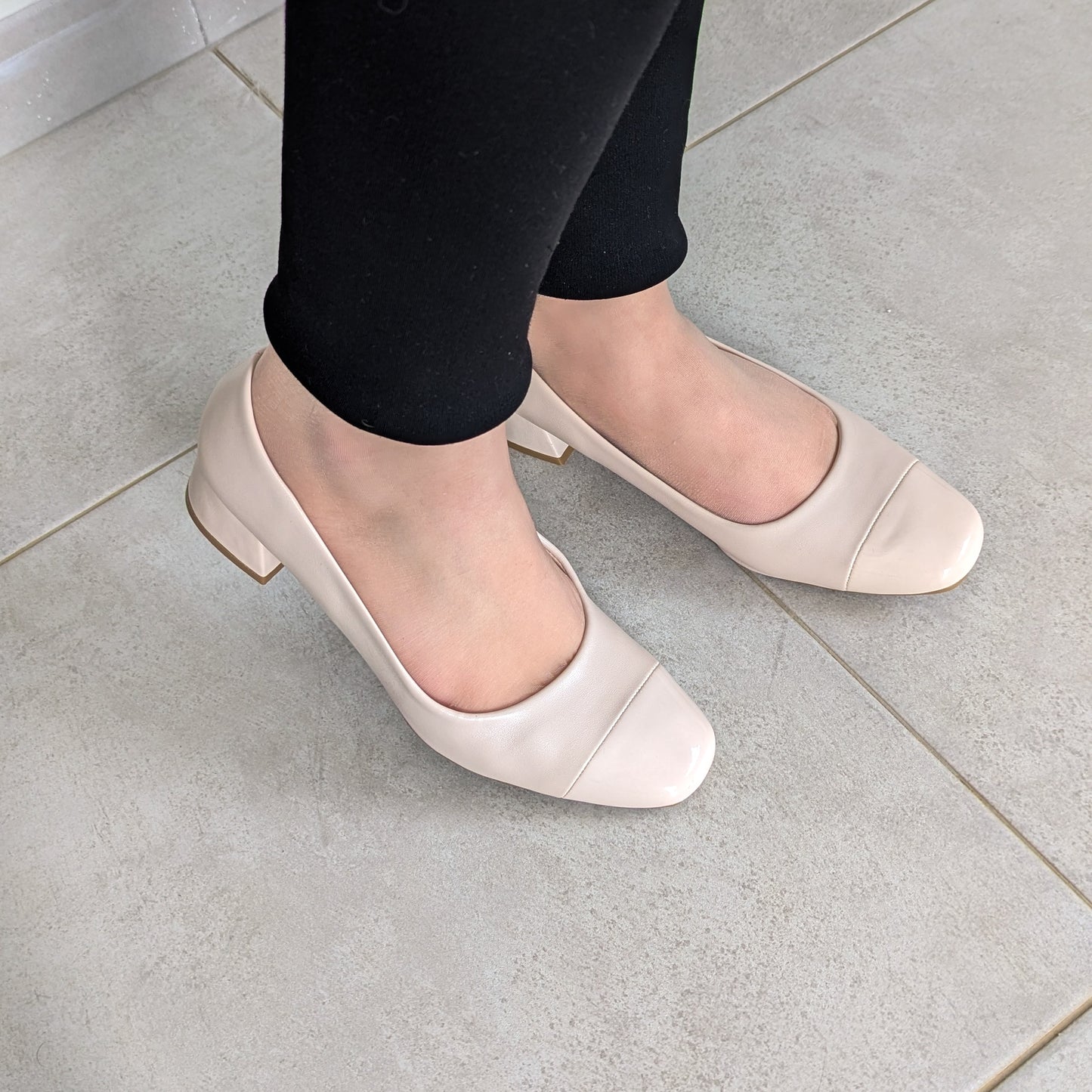 Escarpin - Beige Clair Mat / Glacé