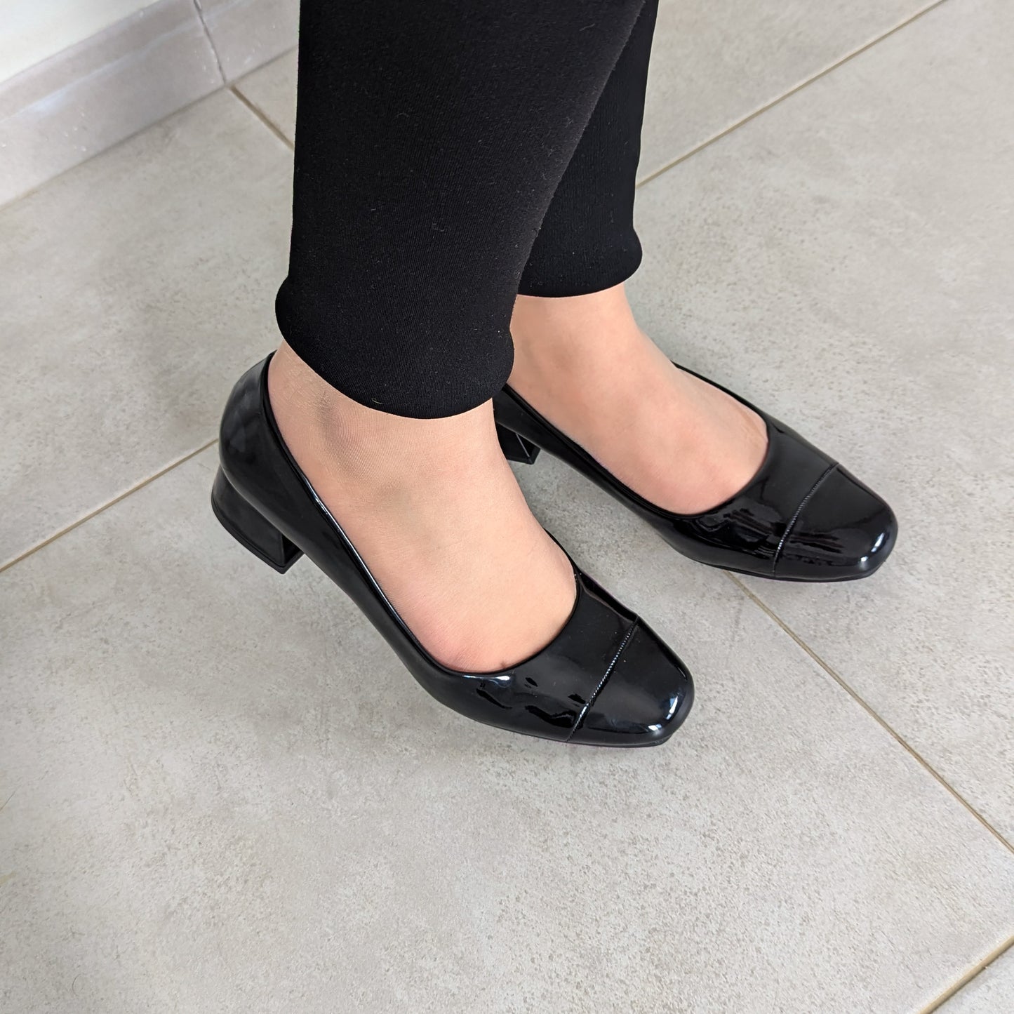 Escarpin - Noir Glacé