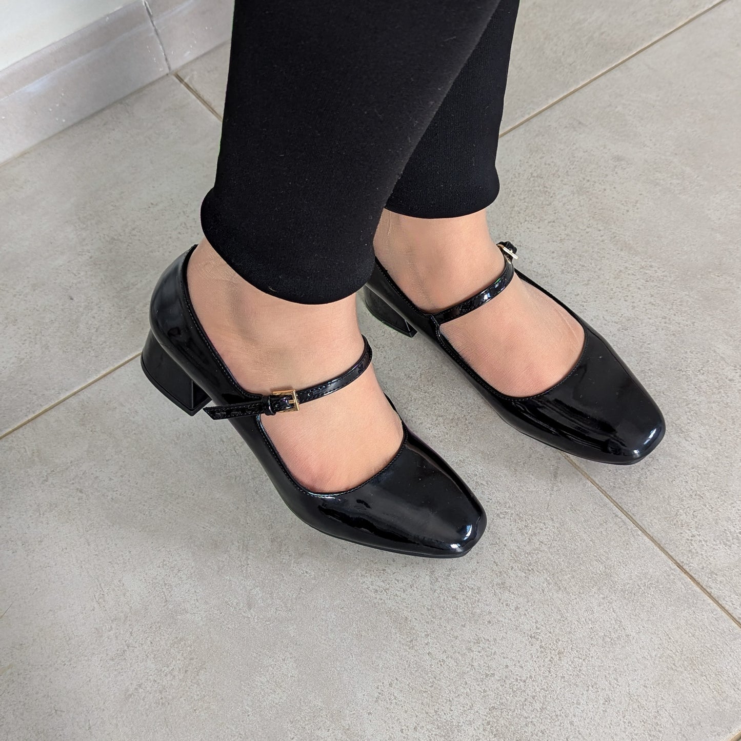 Escarpin - Noir Glacé