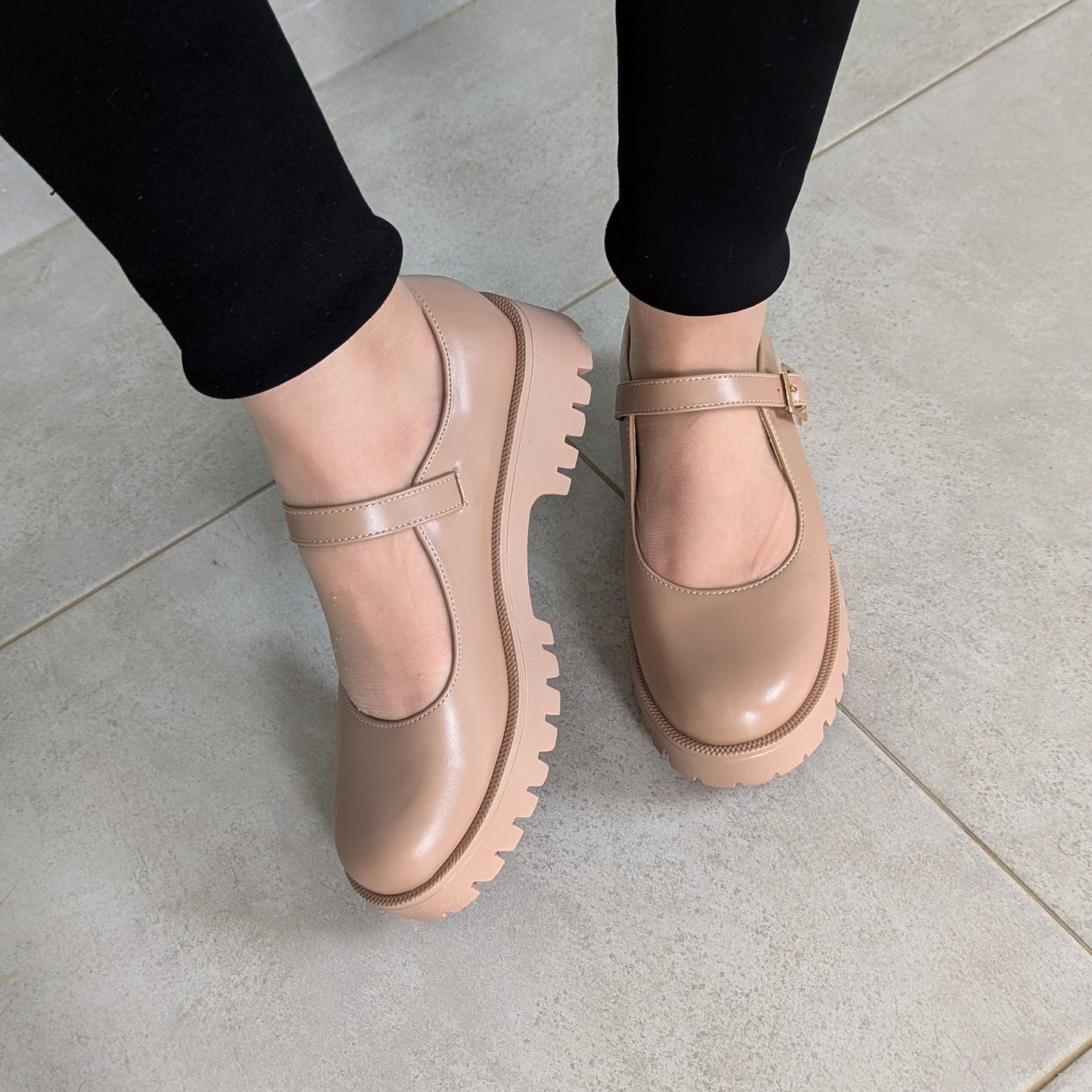 Mary jane - Beige Foncé