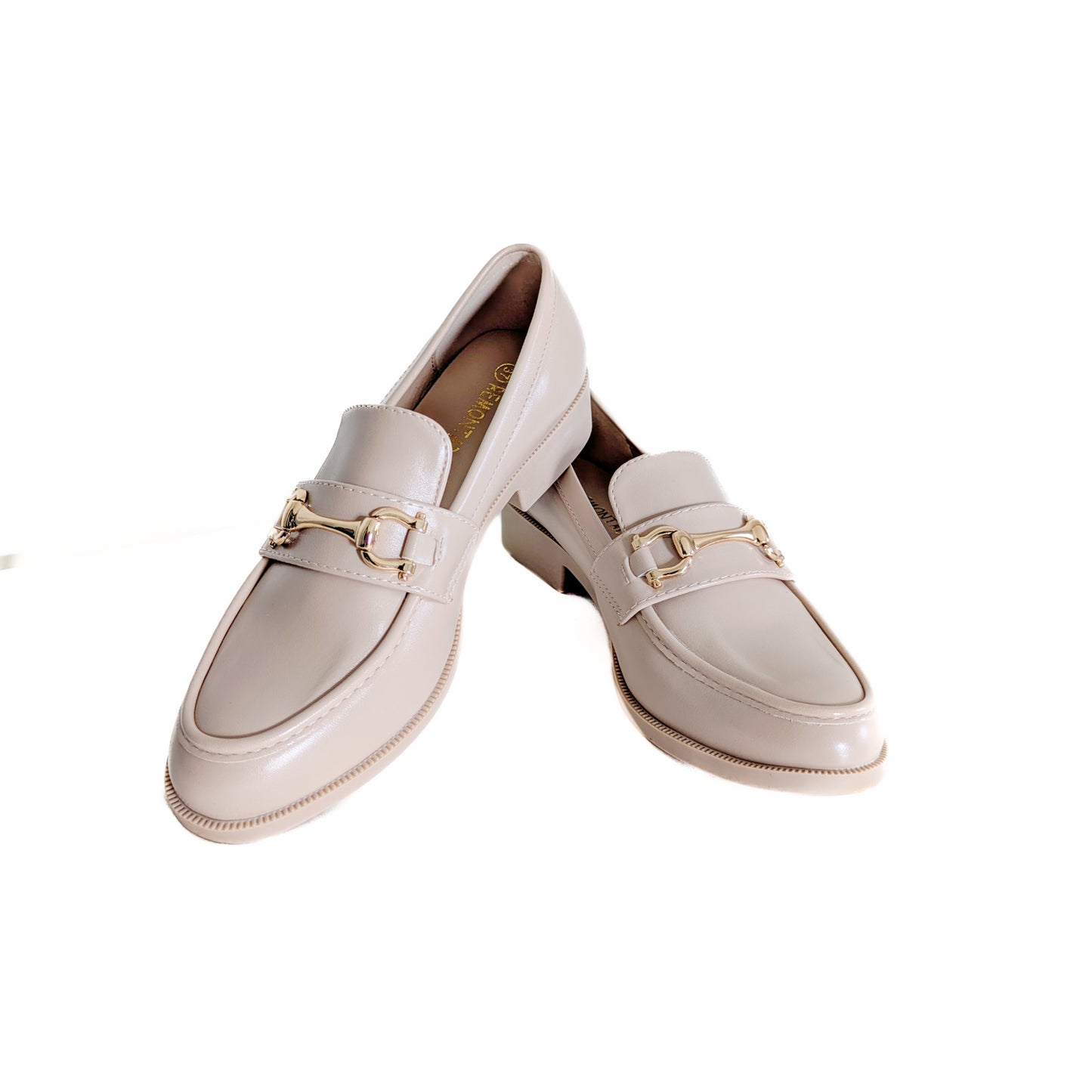 Moccassin New - Beige Clair Avec Boucle