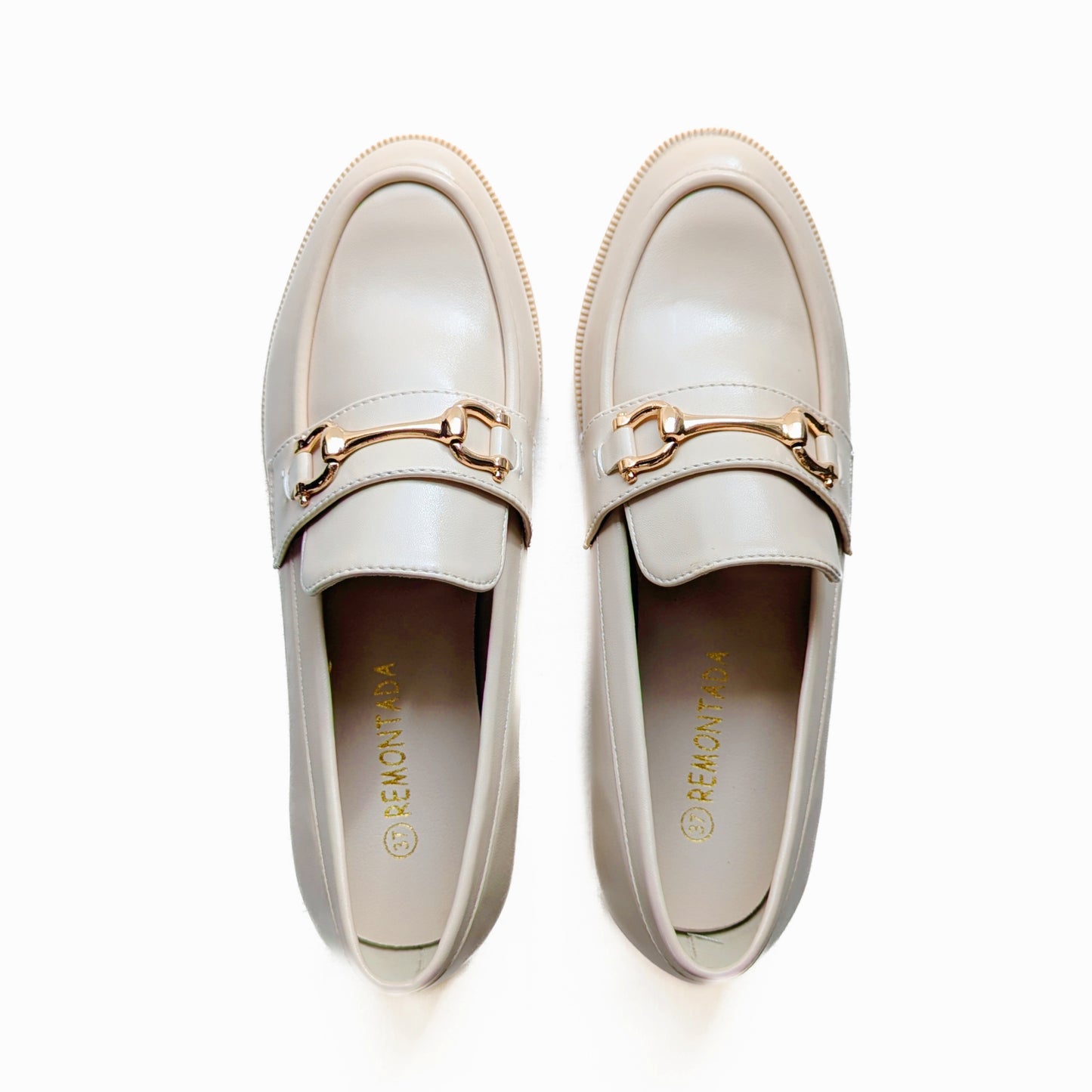 Moccassin New - Beige Clair Avec Boucle