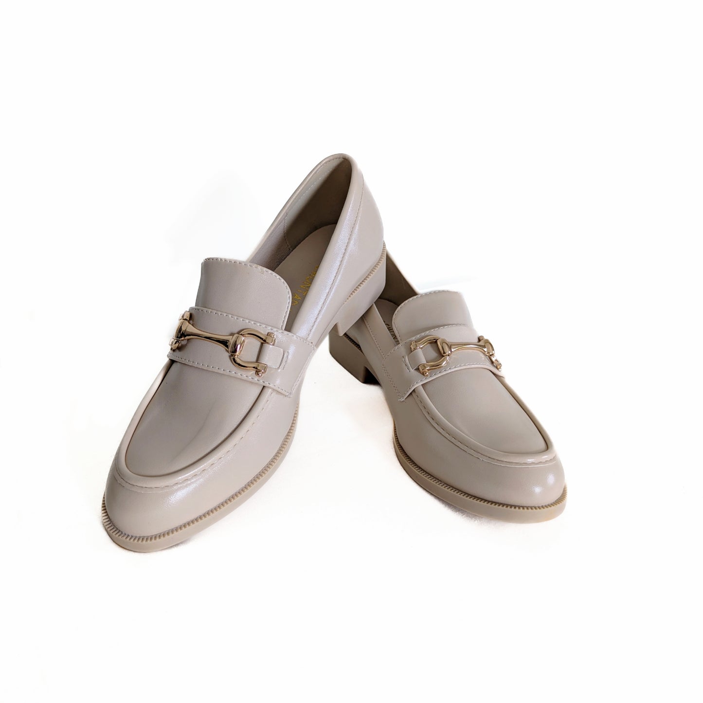 Moccassin New - Beige Foncé Avec Boucle