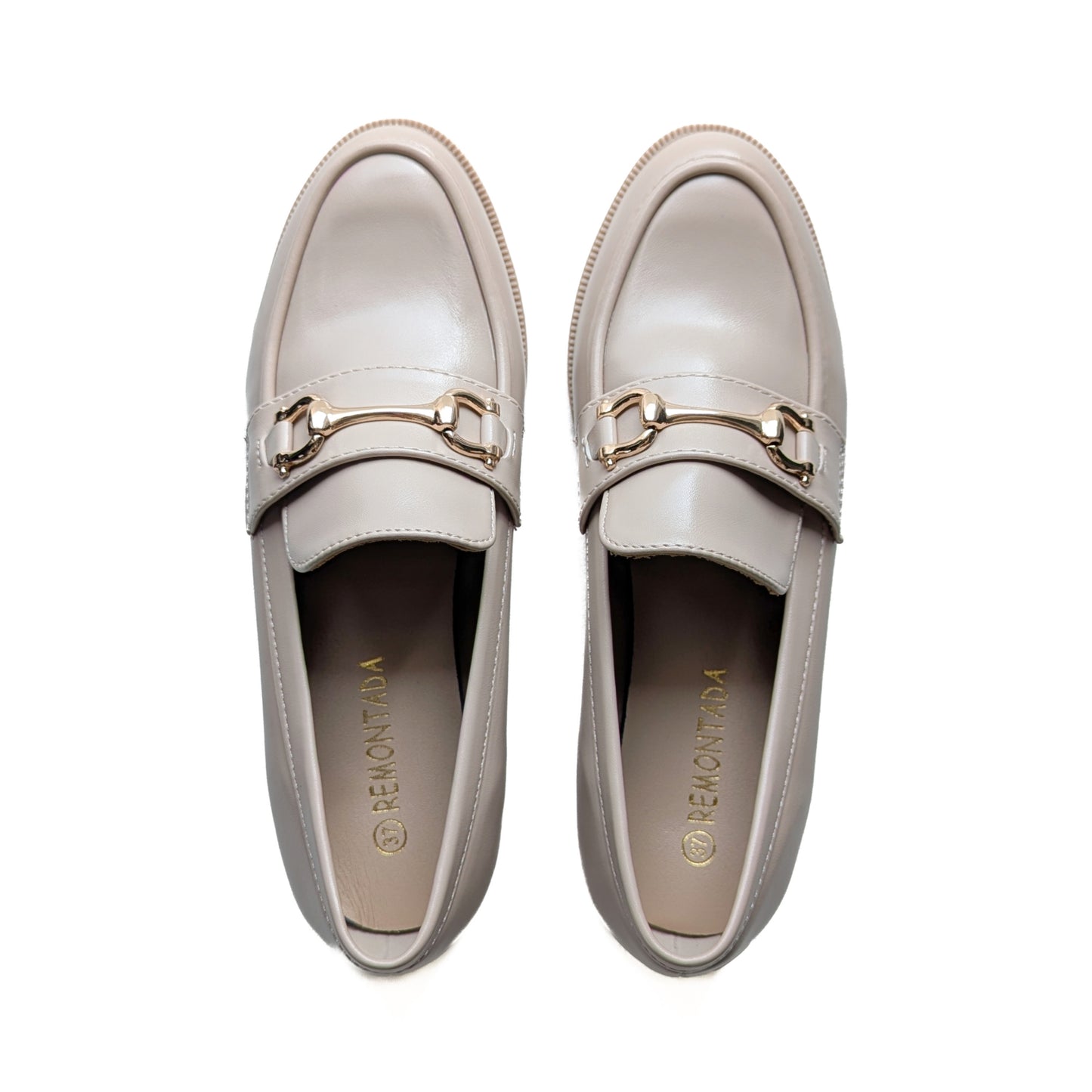 Moccassin New - Beige Foncé Avec Boucle