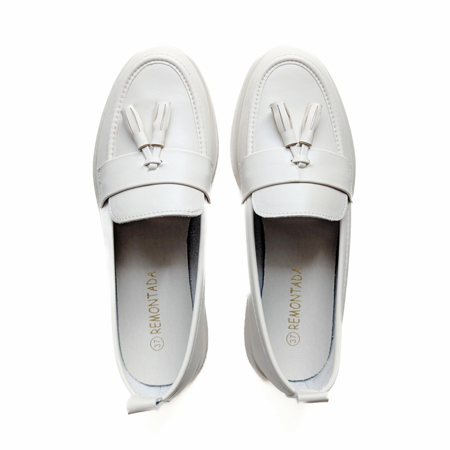 Moccassin New - Blanc Cassé Avec Pendentif