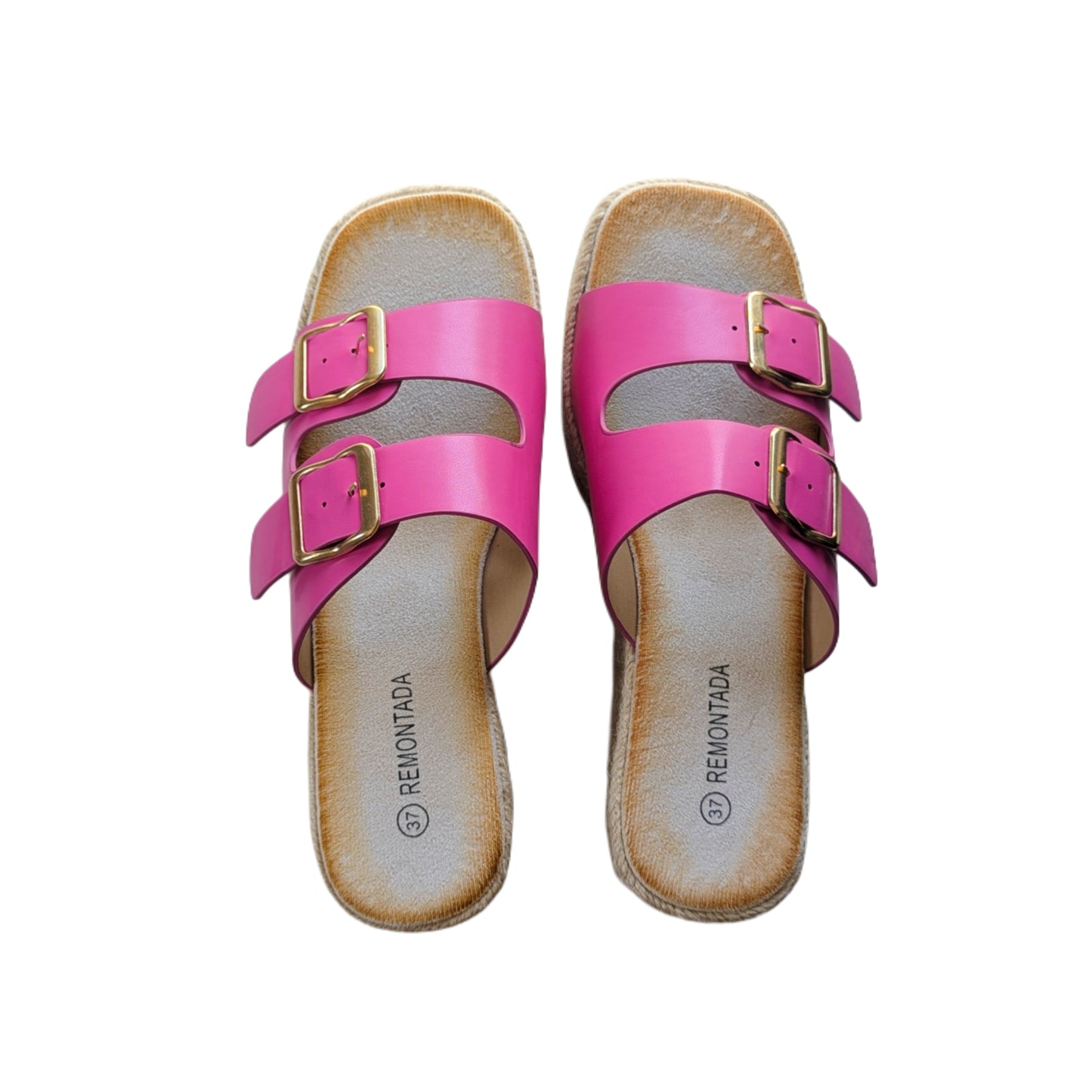 Sandale Compensée - Rose Fuchsia