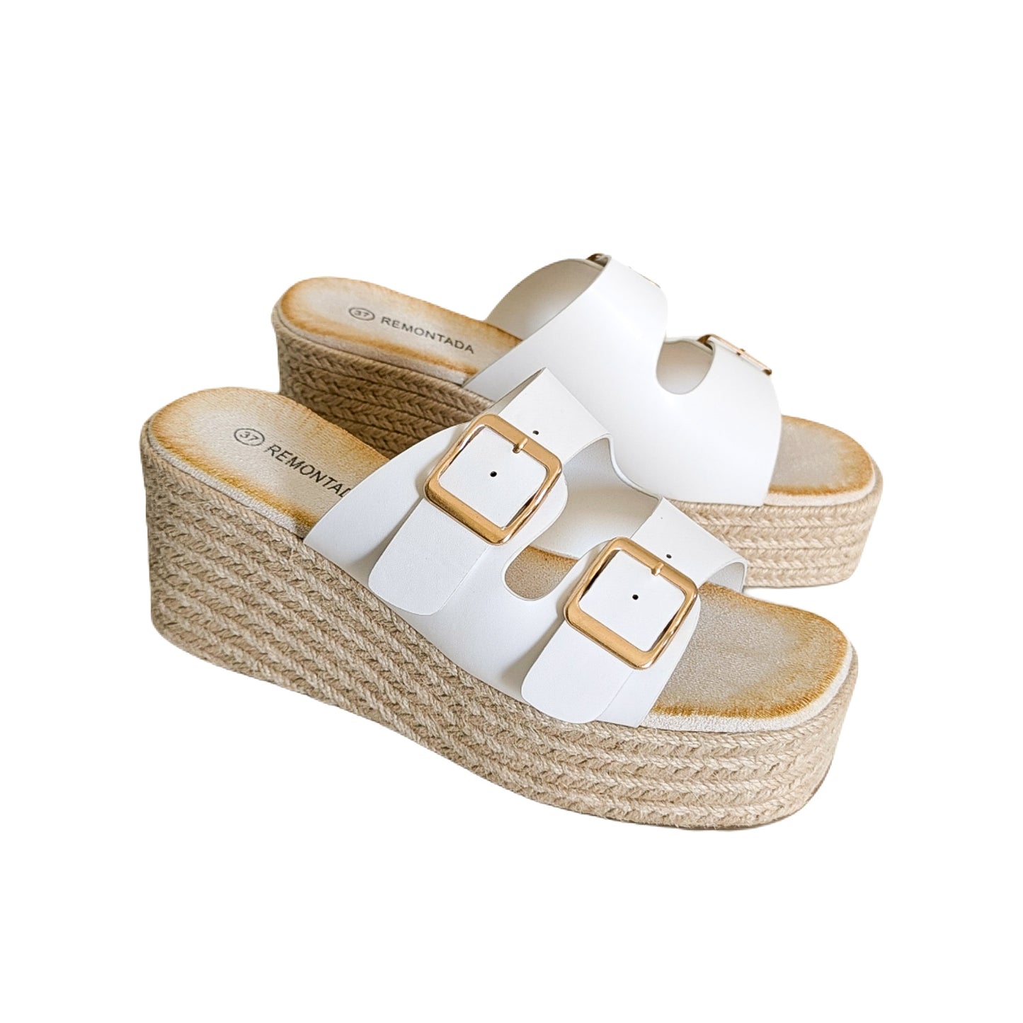 Sandale Compensée - Blanc
