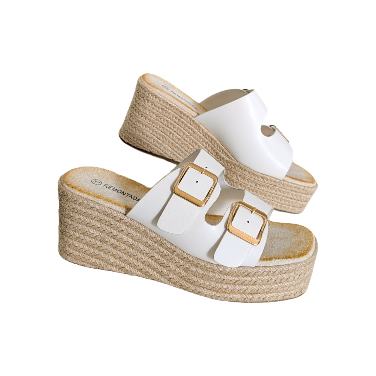 Sandale Compensée - Blanc