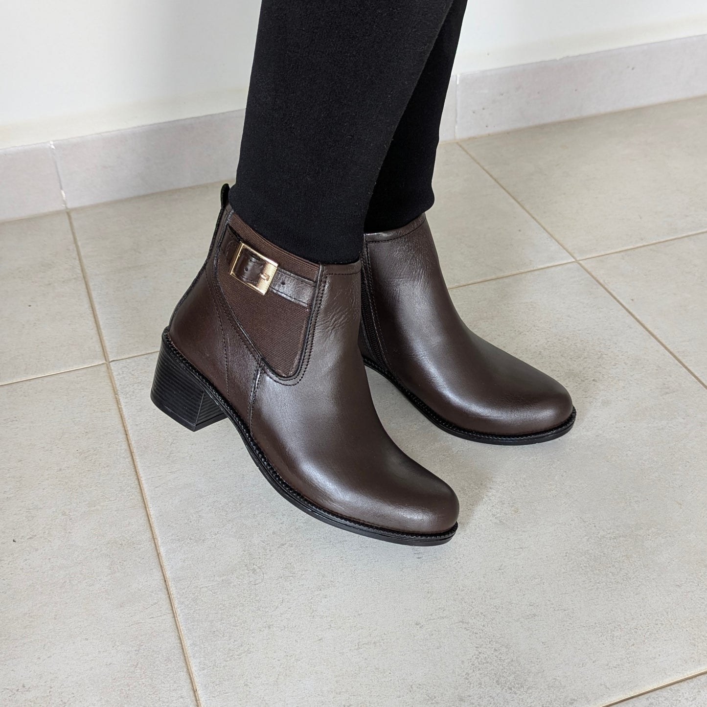 Boots Marron Avec Ceinture