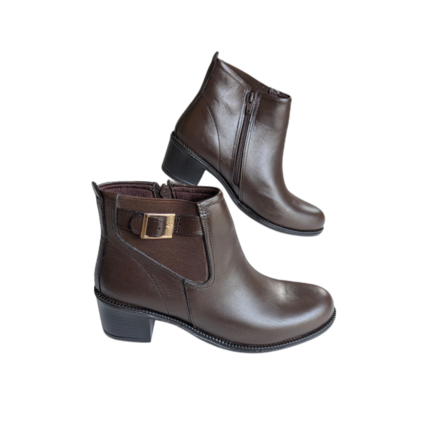 Boots Marron Avec Ceinture