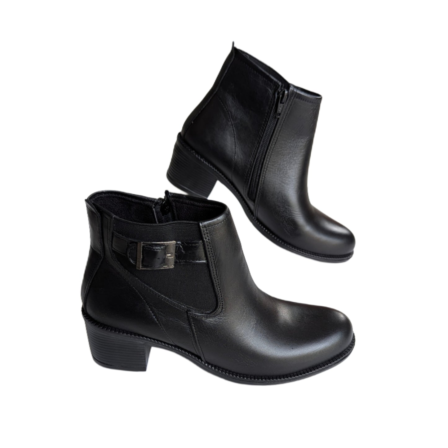 Boots Noir Avec Ceinture