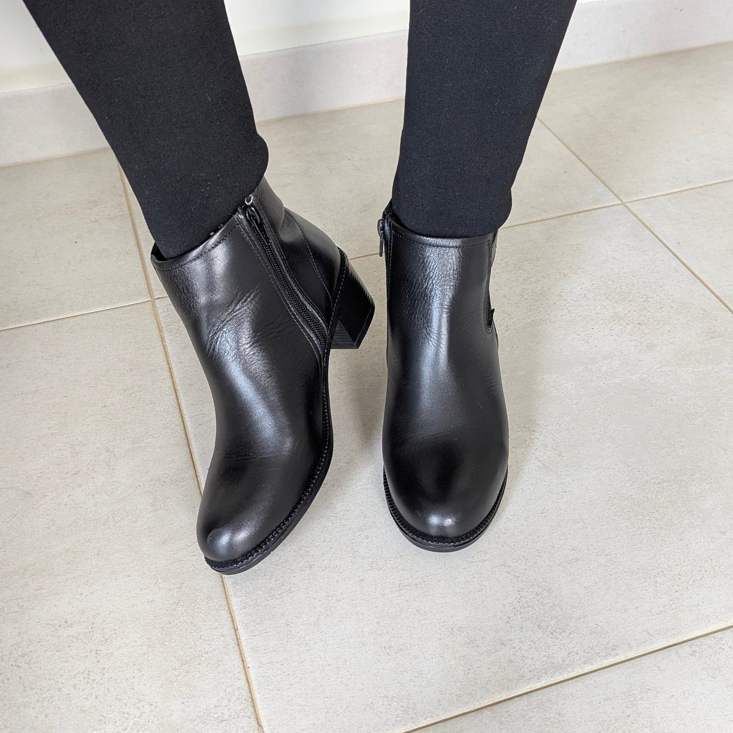 Boots Noir Avec Ceinture