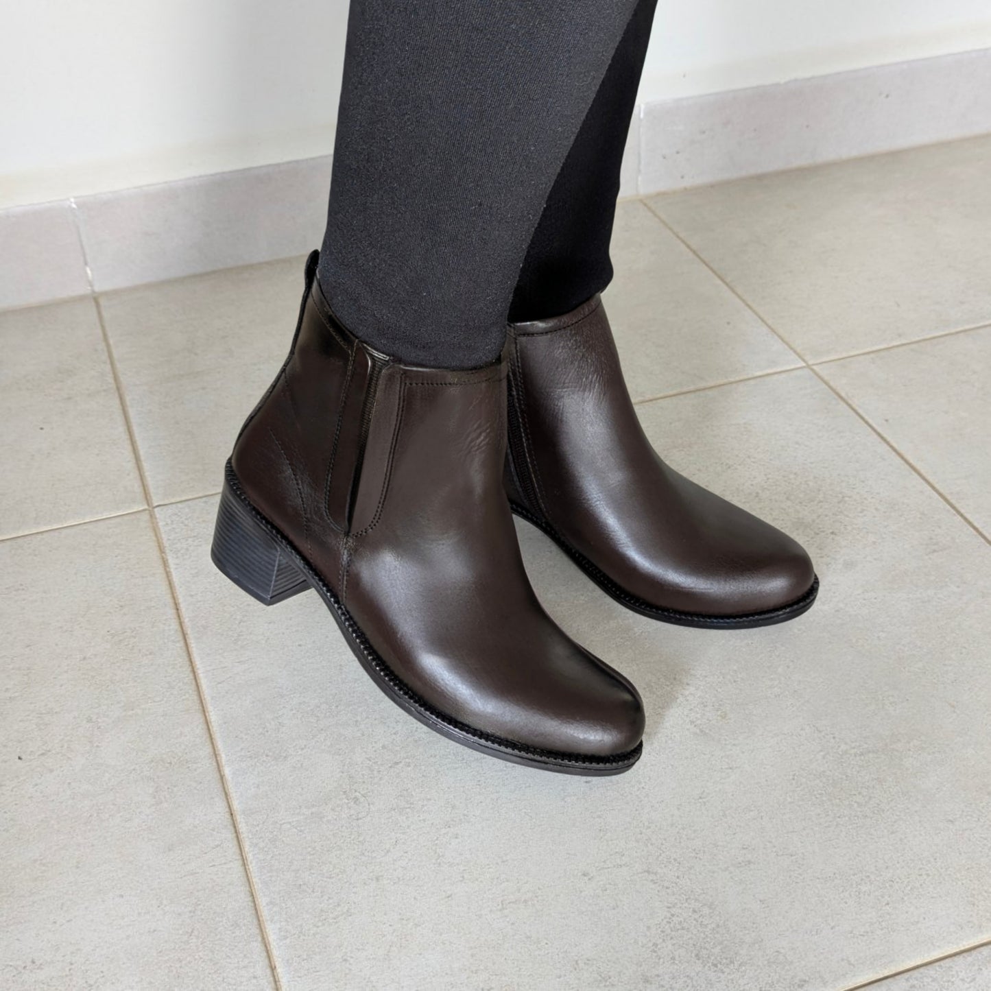 Boots Marron Sans Ceinture