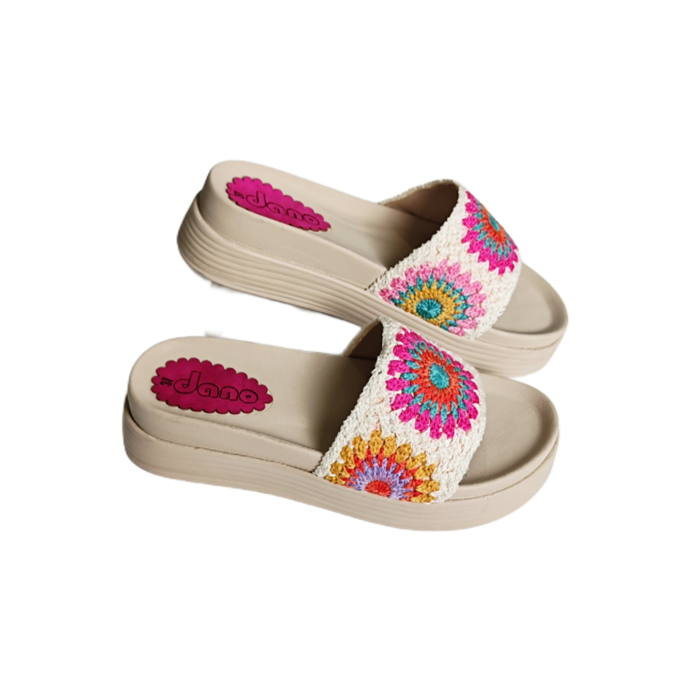 Mule Fleur Beige