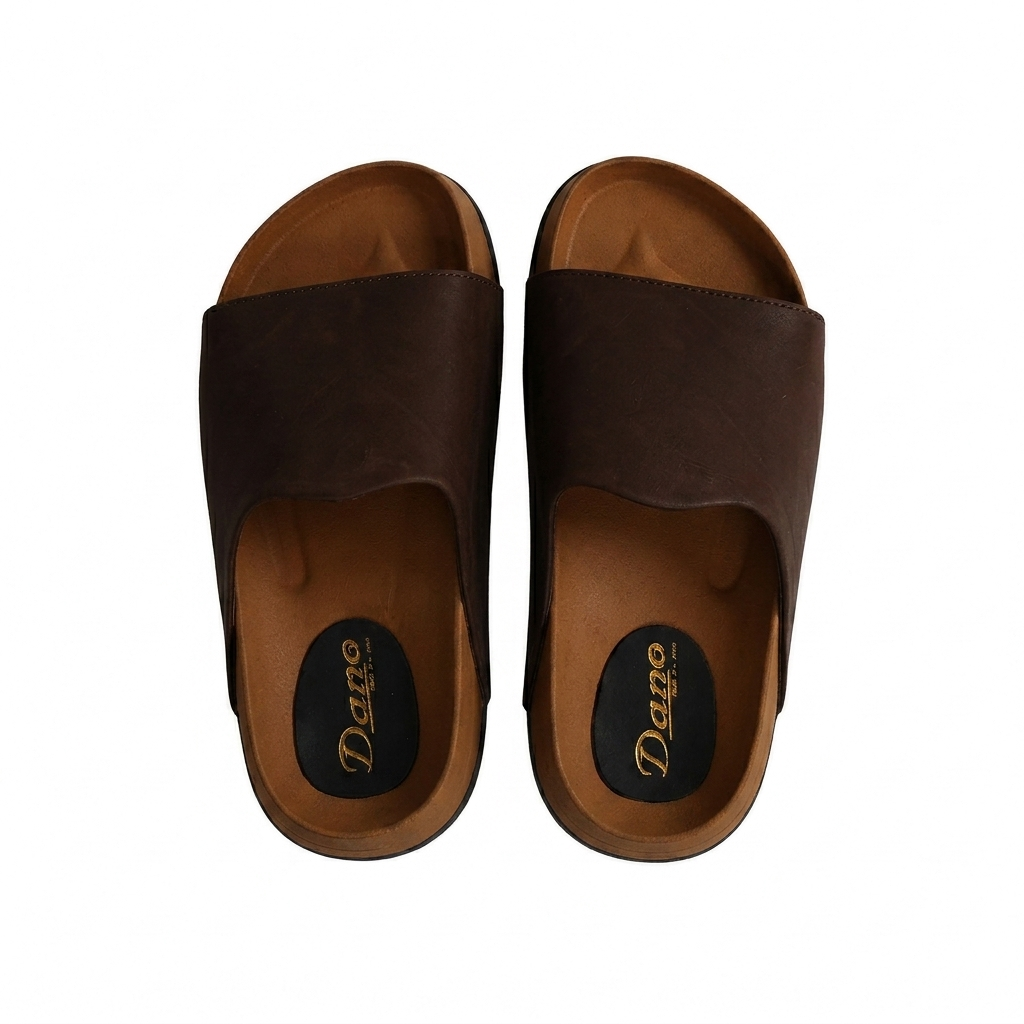 Mule Compensé New Marron fonce