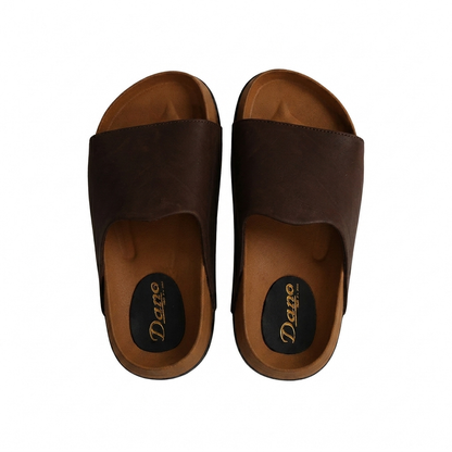 Mule Compensé New Marron fonce