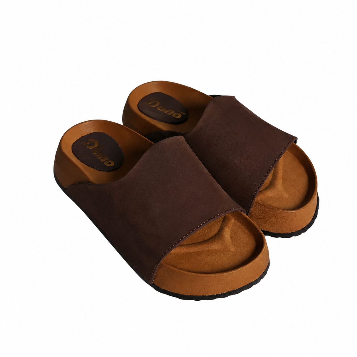 Mule Compensé New Marron fonce