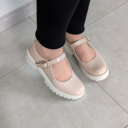 Mary jane - Beige Glacé