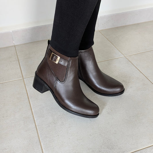 Boots Marron Avec Ceinture