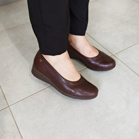 Mocassins Compensés Marron
