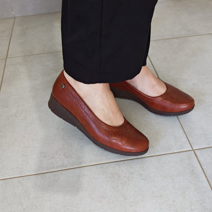 Mocassins Compensés Miel