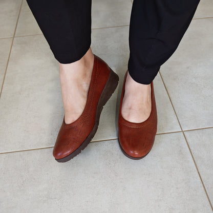 Mocassins Compensés Miel