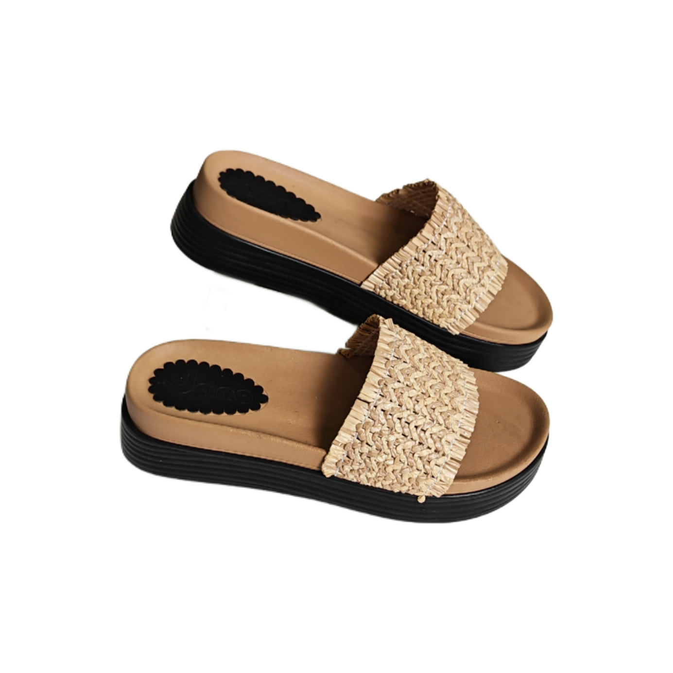 Mule Compensé Beige