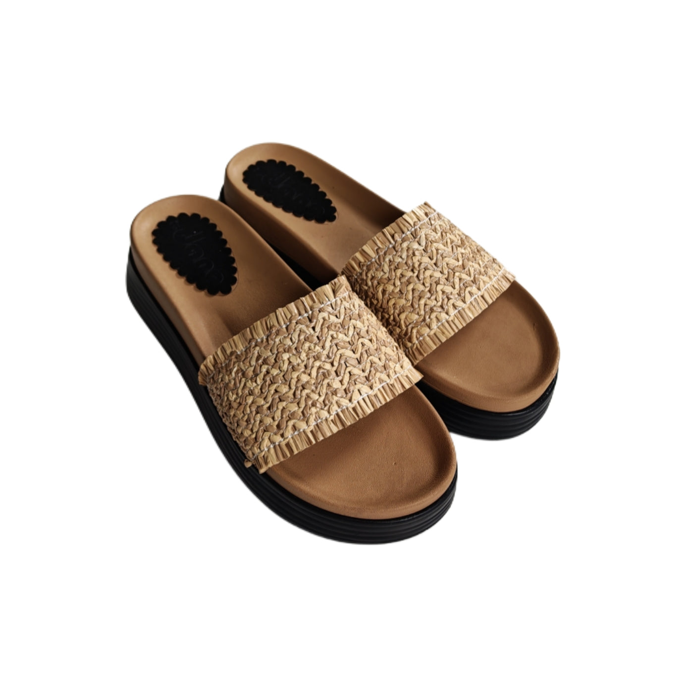 Mule Compensé Beige