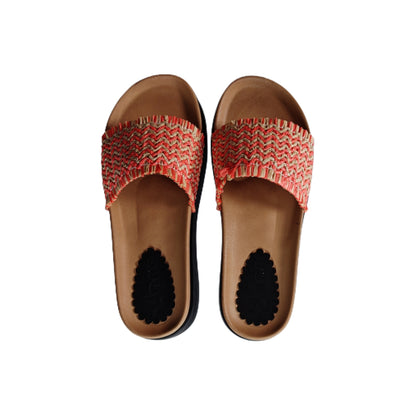 Mule Compensé Orange