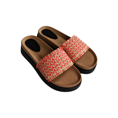 Mule Compensé Orange