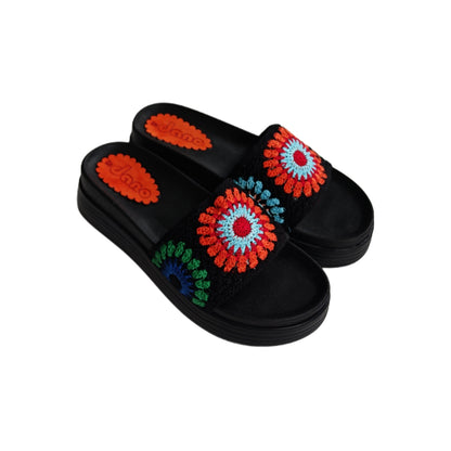 Mule Compensé Orange