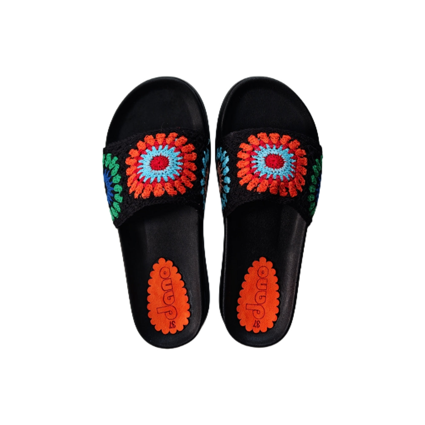 Mule Compensé Orange