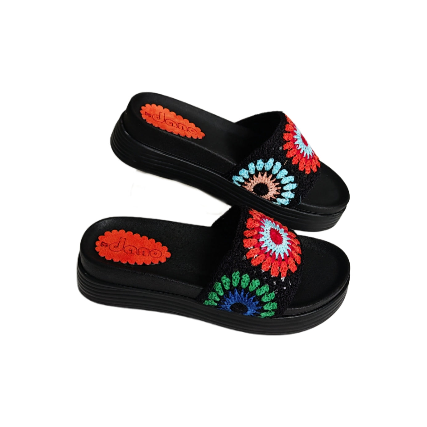 Mule Compensé Orange