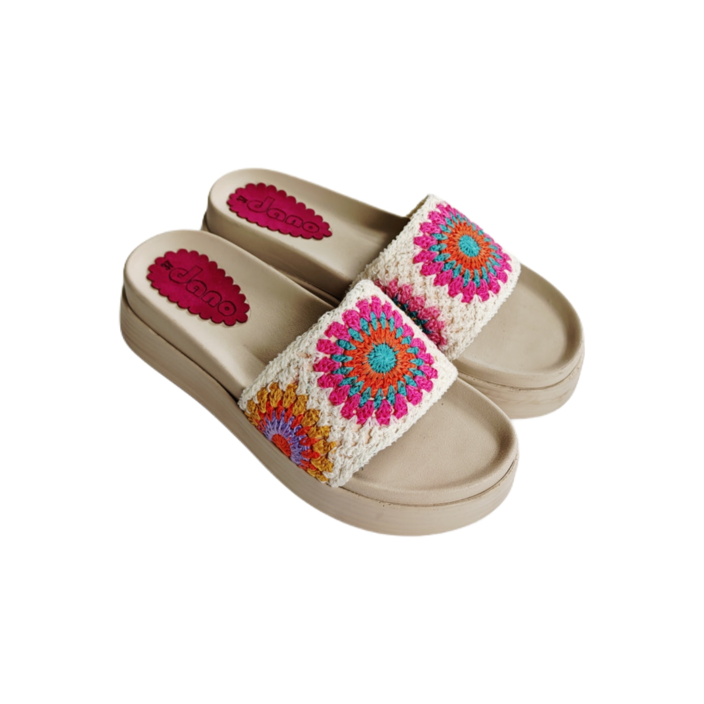 Mule Fleur Beige